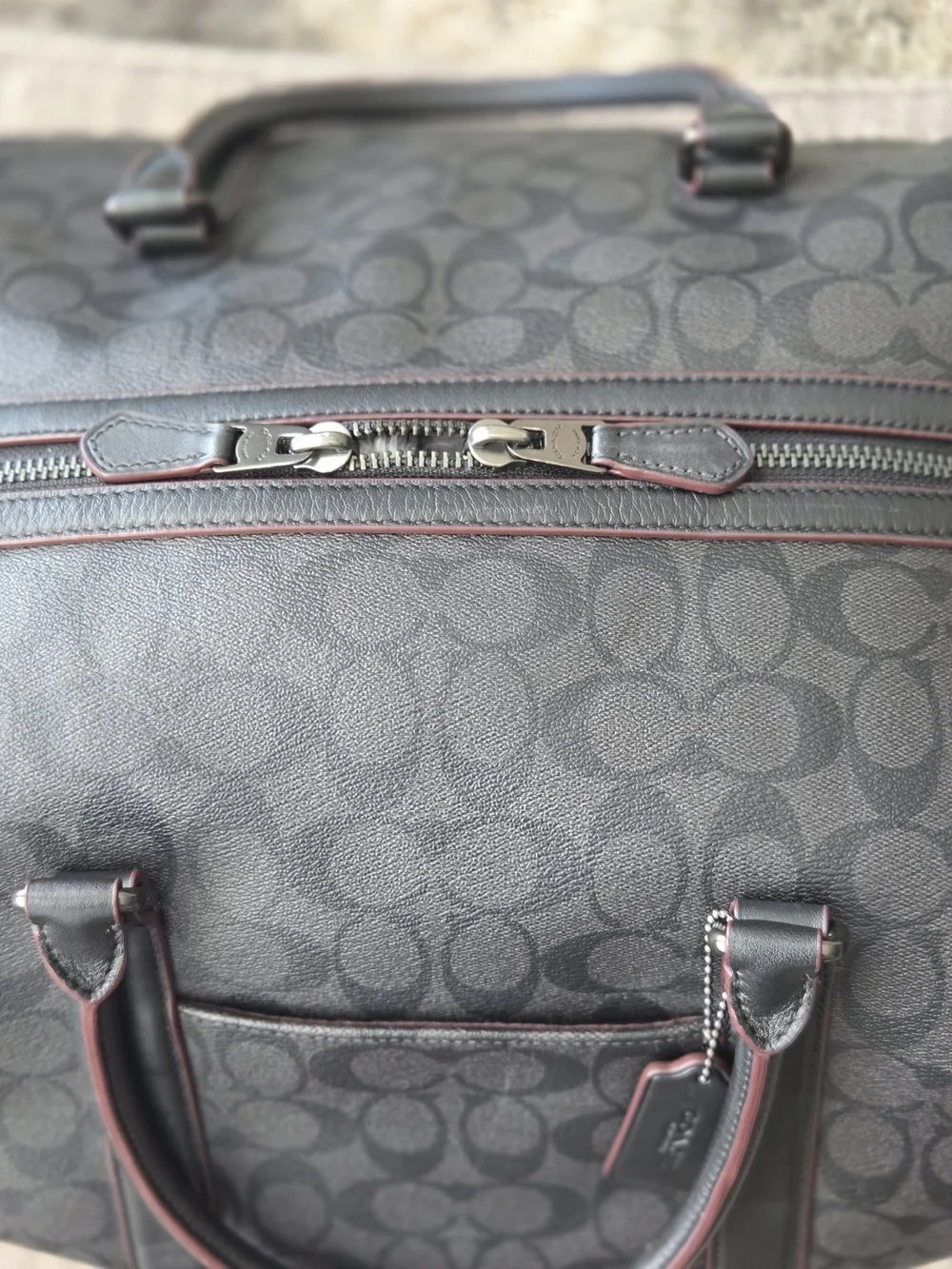 Coach black signature